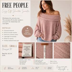 Free People Oversized Knit Sweater